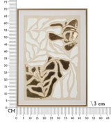 STAMPA DIPINTA SU TELA GOLDY C/CORNICE -B- CM 50X3X70