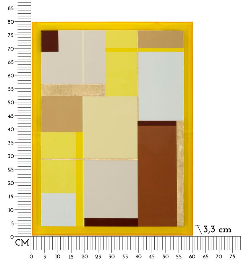 STAMPA SU TELA LACCATTO ACRYLIC C/CORNICE -A- CM 60X3,3X80
