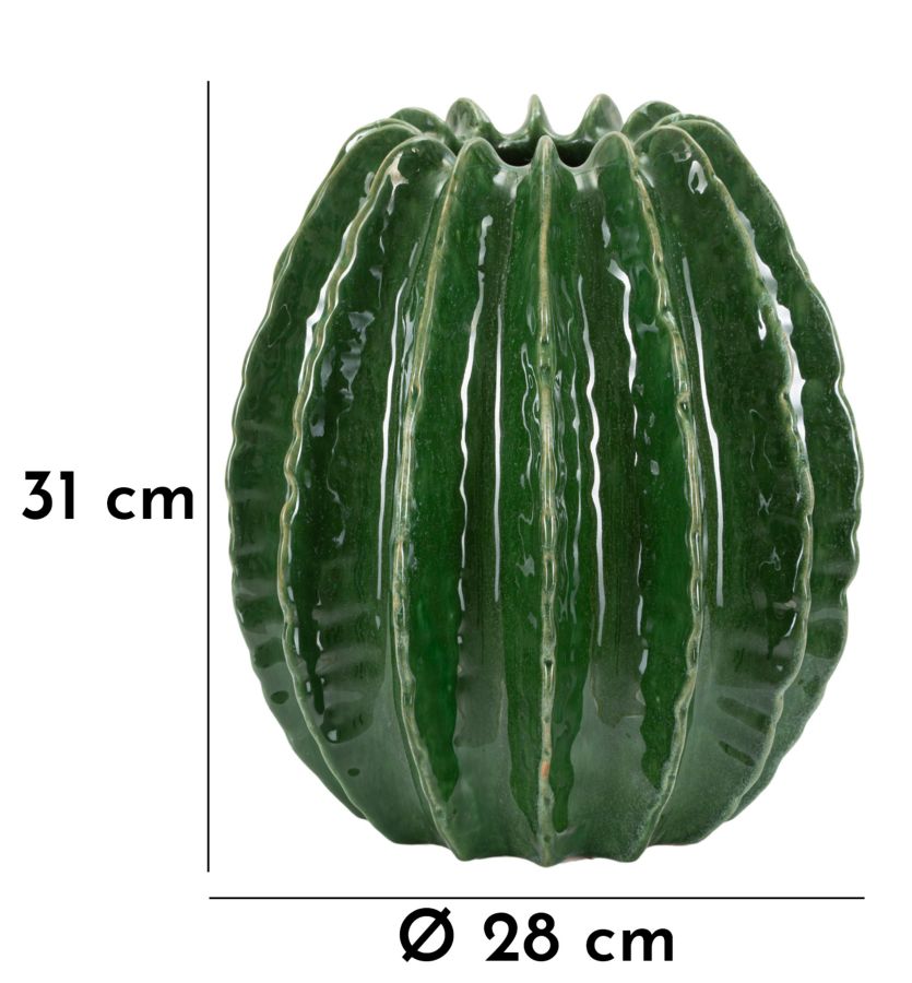 VASO CACTUS BALL CM Ø 28X31