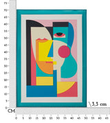 STAMPA SU TELA PICASSY C/CORNICE -A- CM 50X3,3X70