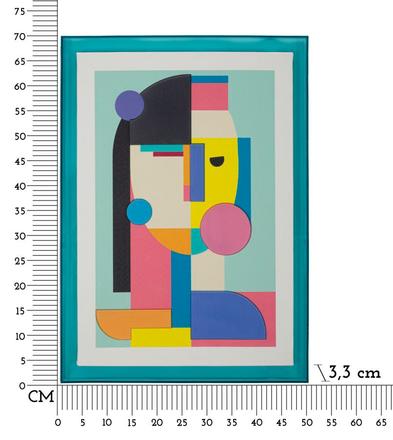 STAMPA SU TELA PICASSY C/CORNICE -B- CM 50X3,3X70
