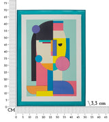 STAMPA SU TELA PICASSY C/CORNICE -B- CM 50X3,3X70