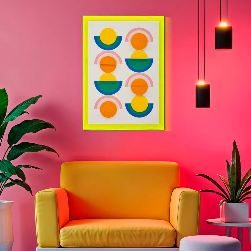 STAMPA SU TELA POP ART C/CORNICE -B- CM 50X3,3X70