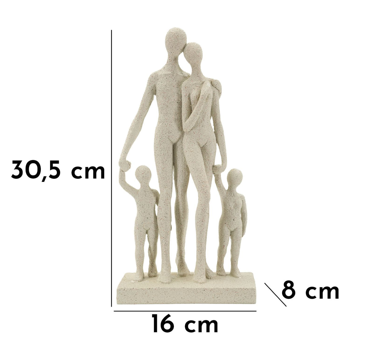 STATUETTA FAMILY STONS CM 16X8X30,5