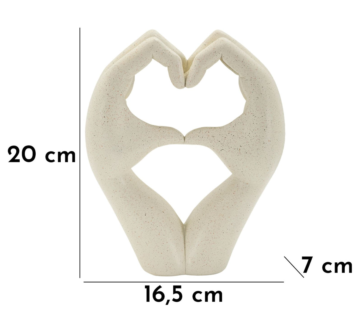 SCULTURA LOVE STONS CM 16,5X7X20