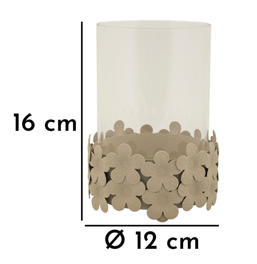 P/CAND DUNE C/VETRO CM Ø 12X16