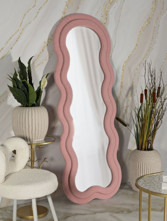 SPECCHIO DA MURO TEDDY ROSA CM 60X4X160 (MISURA SPECCHIO CM 39X137)