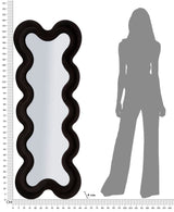 SPECCHIO DA MURO MONICA NERO CM 58X4X160  (MISURA SPECCHIO CM 39X124)