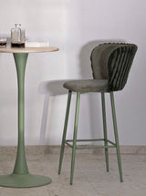 SGABELLO BAR ALASKA -B- VERDE SET 2 PZ CM 55X58X106 (ALTEZZA SEDUTA CM 77)