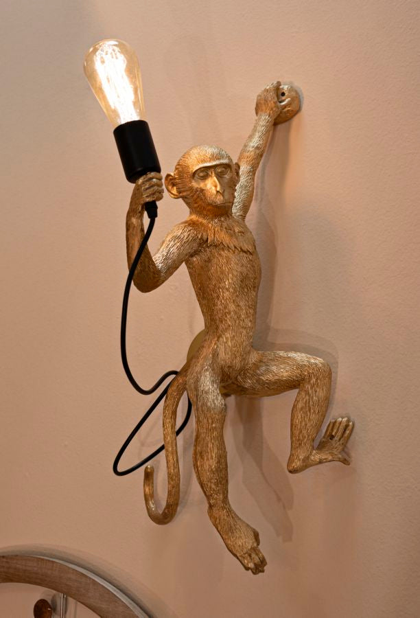 LAMPADA DA MURO MONKEY ORO - FERRETTI