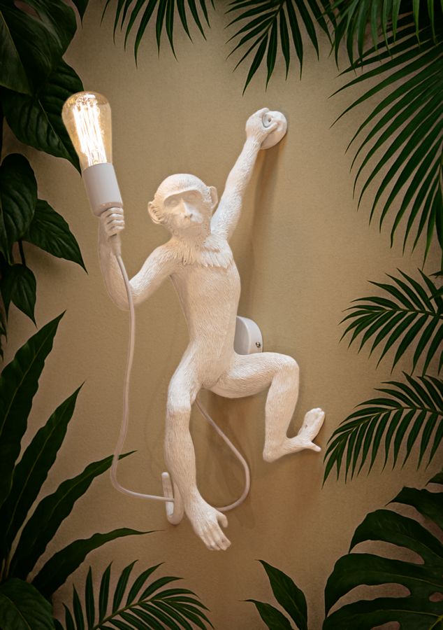 LAMPADA DA MURO MONKEY BIANCA - FERRETTI