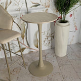 TAVOLO BAR ALASKA CREMA CM Ø 60X106