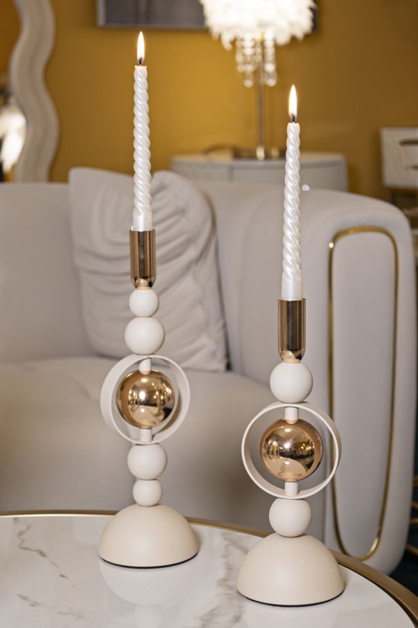 P/CAND SATURNO CREMA SET 2 PZ - FERRETTI