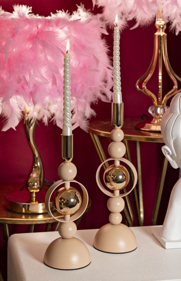 P/CAND SATURNO ROSA SET 2 PZ - FERRETTI