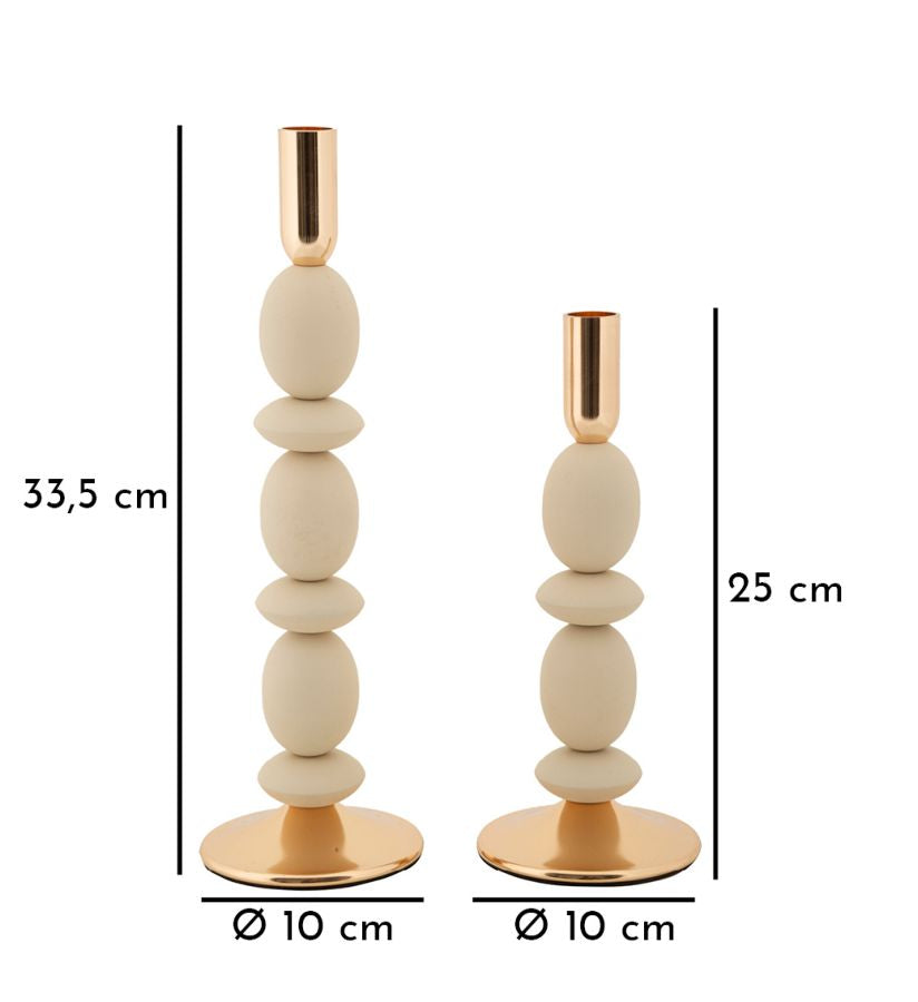 P/CAND SHUTTLE CREMA SET 2 PZ - FERRETTI