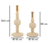 P/CAND ASTER CREMA SET 2 PZ - FERRETTI