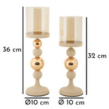 P/CAND GLASSY CREMA SET 2 PZ - FERRETTI