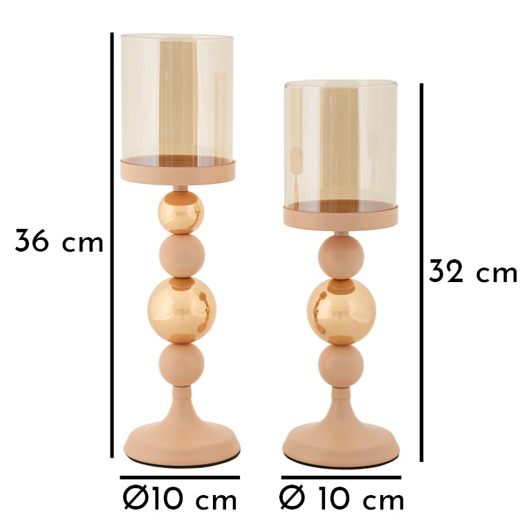 P/CAND GLASSY ROSA SET 2 PZ - FERRETTI