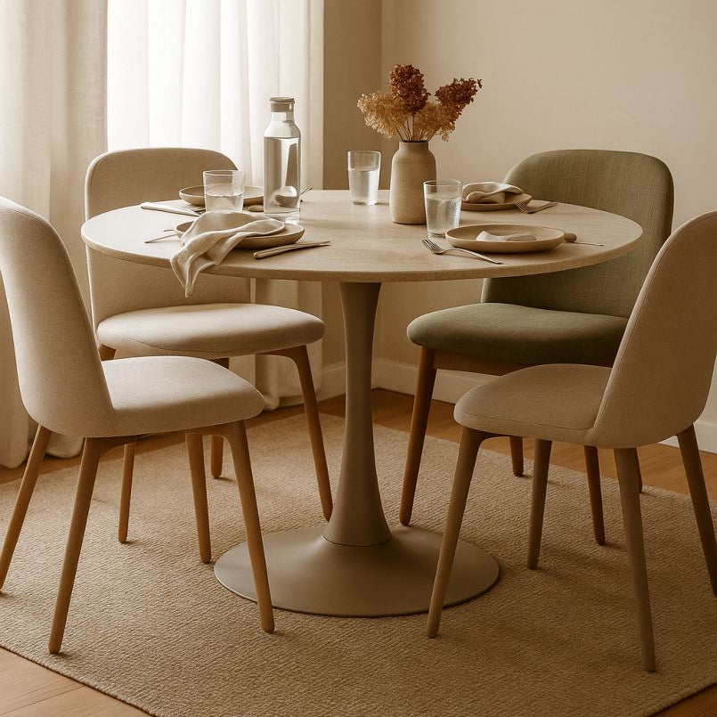 TAVOLO DA PRANZO STOCCOLMA CREMA CM Ø 120X76