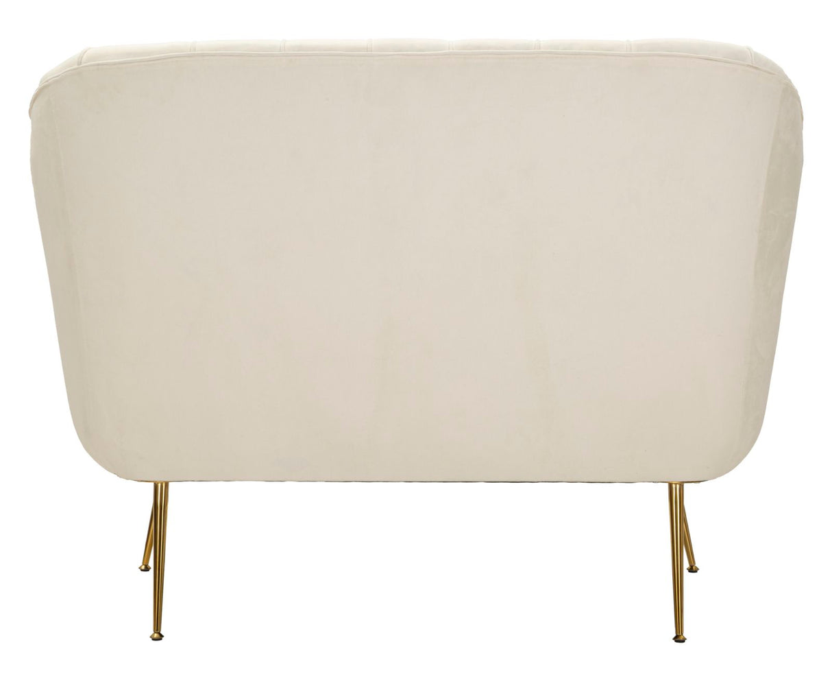 DIVANETTO BUDAPEST CREMA C/CUSCINI CM 130X83X91