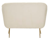 DIVANETTO BUDAPEST CREMA C/CUSCINI CM 130X83X91