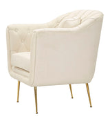 POLTRONA BUDAPEST CREMA C/CUSCINO CM 88X83X91