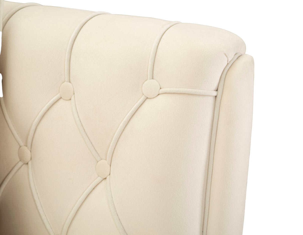 POLTRONA BUDAPEST CREMA C/CUSCINO CM 88X83X91