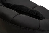 DIVANETTO BUDAPEST NERO C/CUSCINI CM 130X83X91