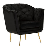 POLTRONA BUDAPEST NERA C/CUSCINO CM 88X83X91