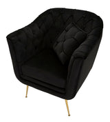 POLTRONA BUDAPEST NERA C/CUSCINO CM 88X83X91