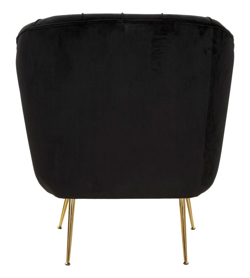 POLTRONA BUDAPEST NERA C/CUSCINO CM 88X83X91