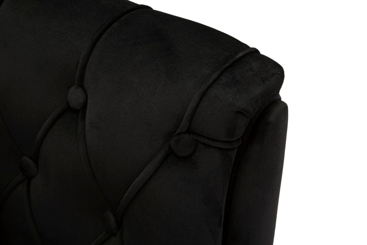 POLTRONA BUDAPEST NERA C/CUSCINO CM 88X83X91