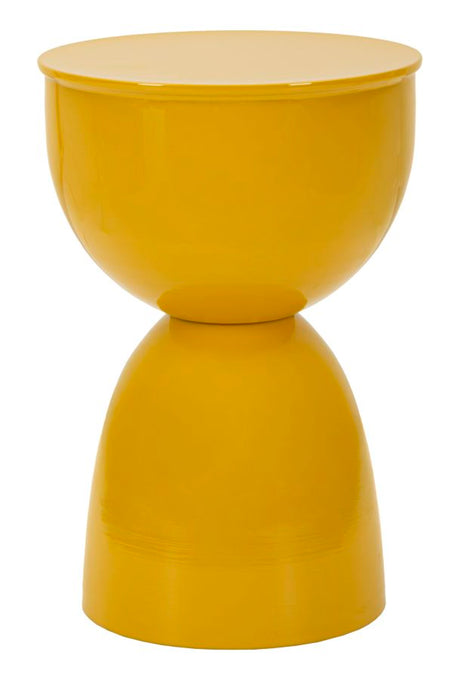 TAVOLINETTO IN METALLO YAO SENAPE CM Ø 31X46