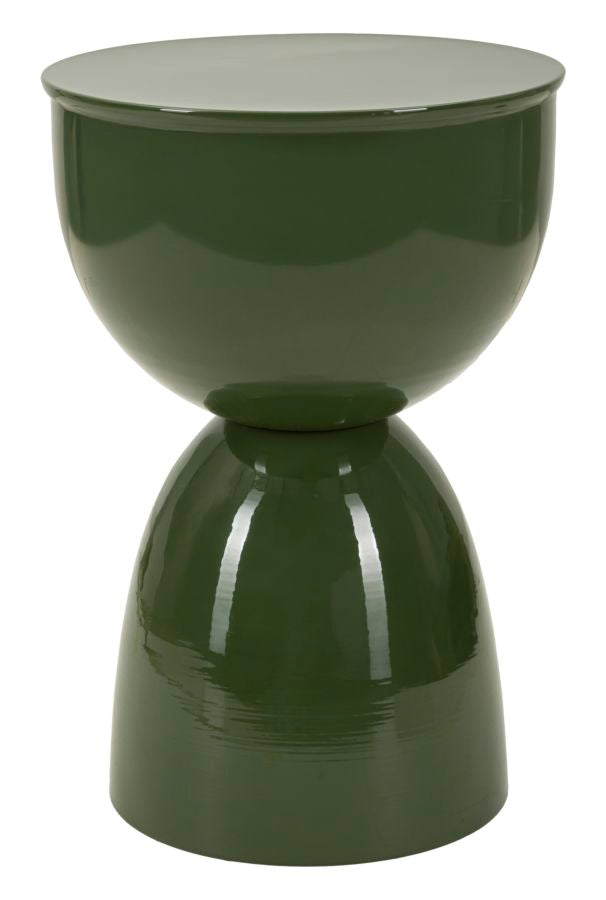 TAVOLINETTO IN METALLO YAO VERDE CM Ø 31X46