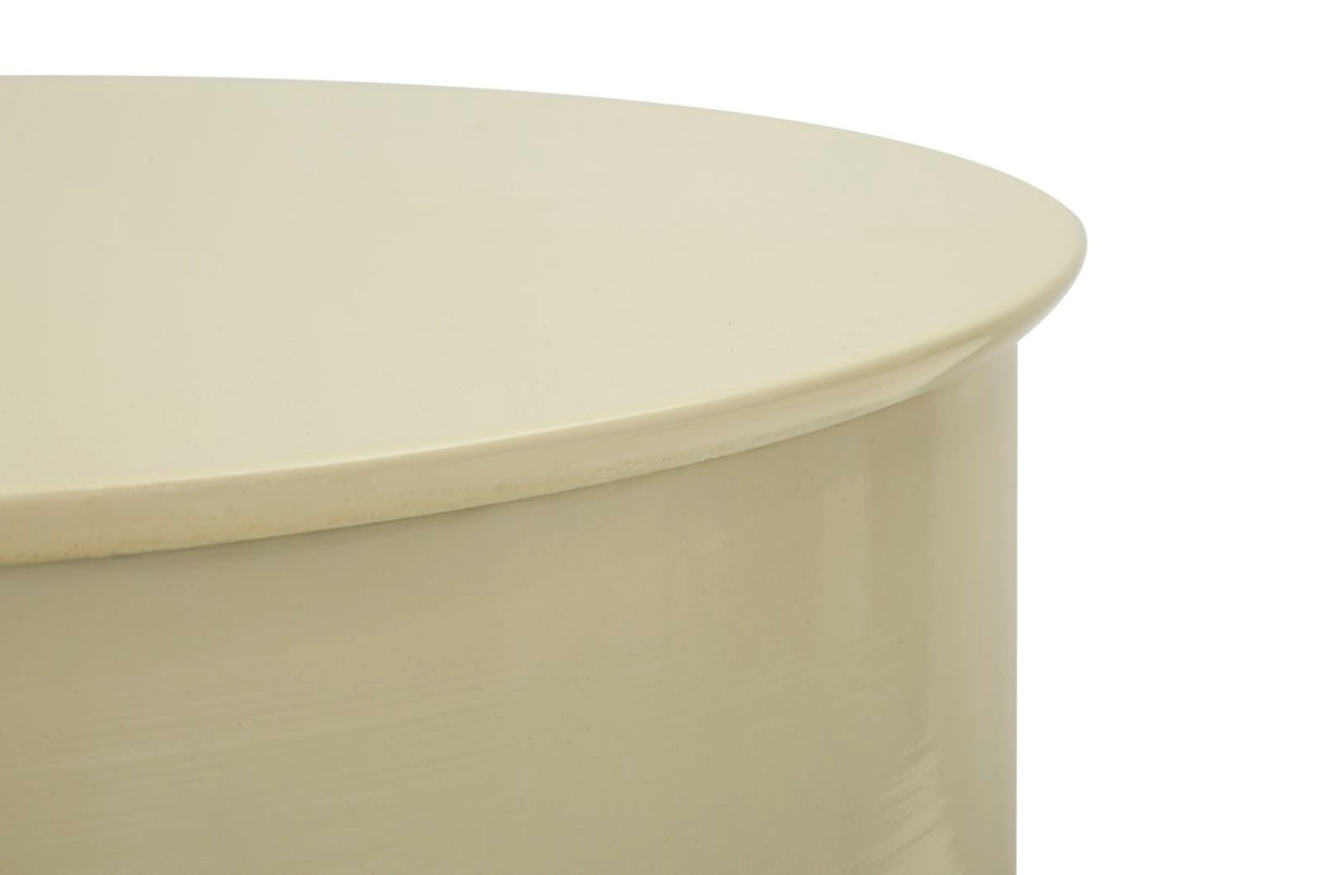 TAVOLINETTO IN METALLO OYI CREMA - FERRETTI