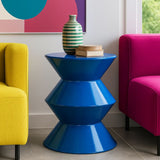 TAVOLINETTO IN METALLO ZAG BLU - FERRETTI