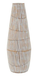 VASO RESINA HANOI CM Ø 17X47 (APERTURA CM Ø 6)