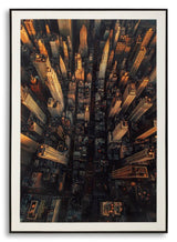 STAMPA SU TELA LACCATA NEW YORK C/CORNICE -A- CM 72X4X102