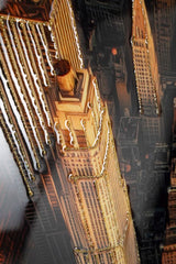 STAMPA SU TELA LACCATA NEW YORK C/CORNICE -A- FERRETTI