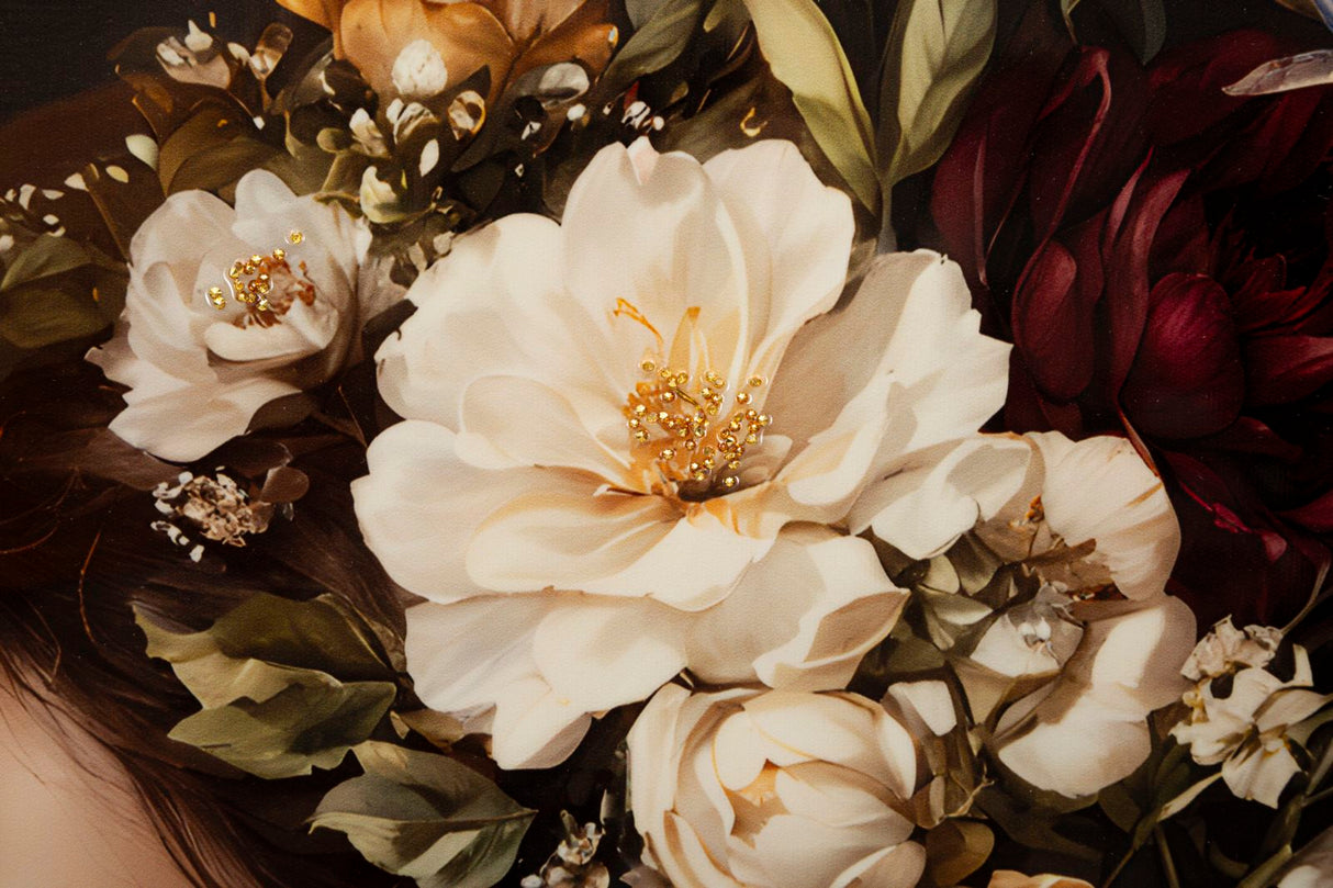 STAMPA DIPINTA SU TELA LACCATA PERSIAN C/CORNICE -B- FERRETTI