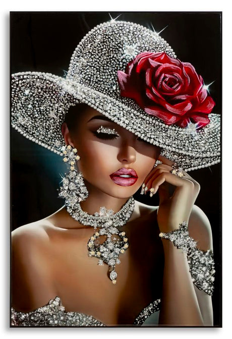 STAMPA DIPINTA SU TELA LACCATA ORLEANS -A- CM 102X4