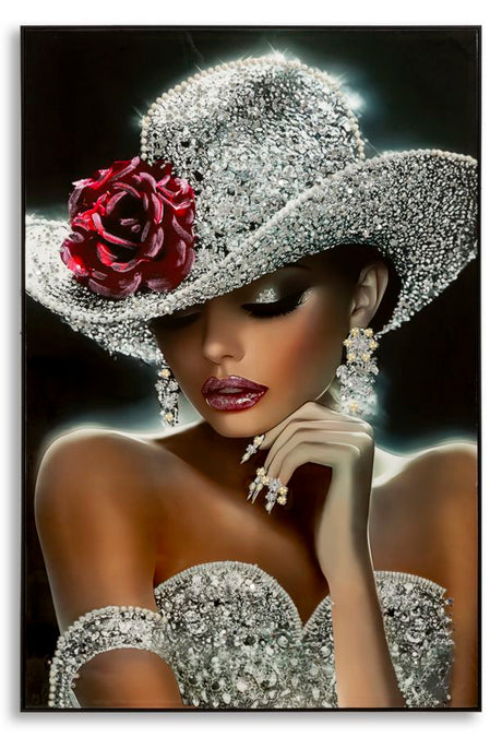 STAMPA DIPINTA SU TELA LACCATA ORLEANS -B- CM 102X4