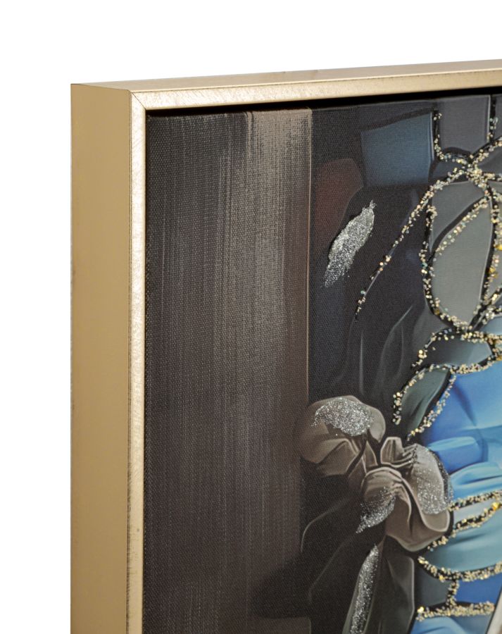 STAMPA DIPINTA SU TELA LACCATA NATIVITA' C/CORNICE CM 102X4X72 - FERRETTI