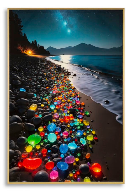 STAMPA DECORATA SU TELA LACCATA C/CORNICE COLORS -B- CM 60X3