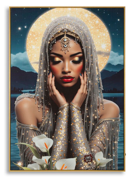 STAMPA C/LED SU TELA LACCATA C/CORNICE VENUS CM 70X4
X100