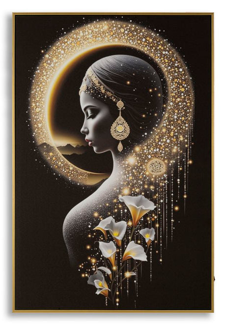 STAMPA C/LED SU TELA LACCATA C/CORNICE  INDA CM 60X3