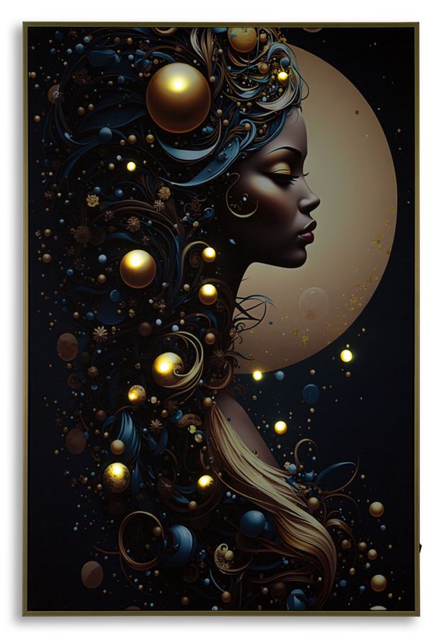 STAMPA C/LED SU TELA LACCATA C/CORNICE MINERVA -A- FERRETTI