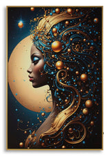 STAMPA C/LED SU TELA LACCATA C/CORNICE MINERVA -B- CM 60X3