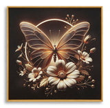 STAMPA C/LED SU TELA LACCATA C/CORNICE BUTTERFLY CM 50X4
X50