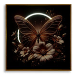STAMPA C/LED SU TELA LACCATA C/CORNICE BUTTERFLY - FERRETTI